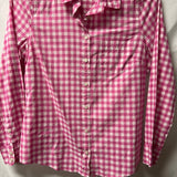 J.Crew Pink Gingham Button-Up Shirt