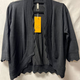 Black Scalloped Cardigan