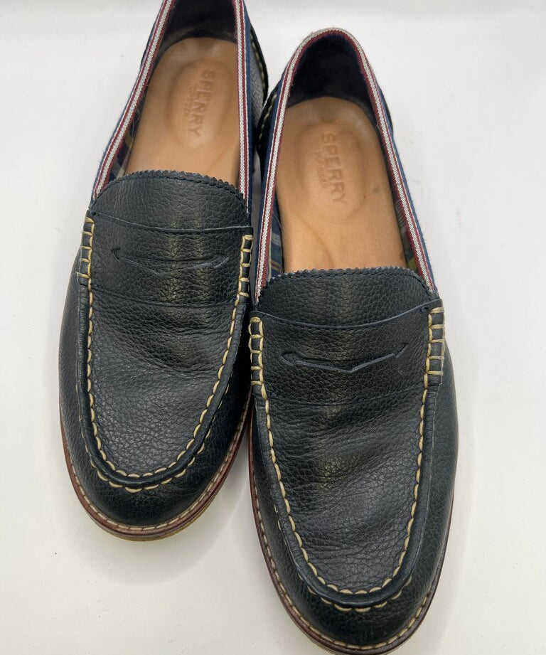 Sperry Top-Sider Women's Black Leather Loafers
