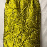 Crinkled Satin Pencil Skirt