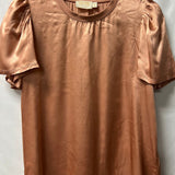 Nation Satin Puff Sleeve Top