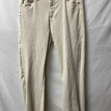 Women's Cream High-Waisted Jeans