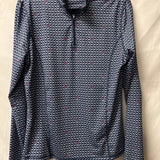 Floral Print Athletic Zip-Up Top