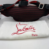 Christian Louboutin Red and Black Studded Fanny Pack