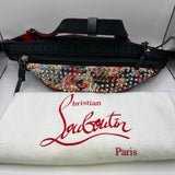 Christian Louboutin Red and Black Studded Fanny Pack